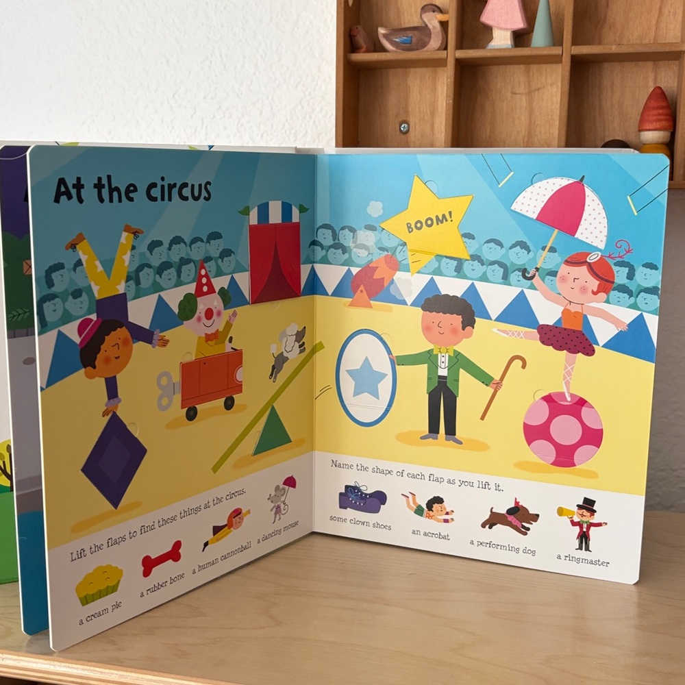 Usborne Lift-the-flap Shapes Board Book - homeschool preschool - Picture 5 of 7